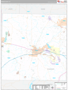 Parker County, TX Digital Map Premium Style