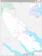 Pasquotank County, NC Digital Map Premium Style