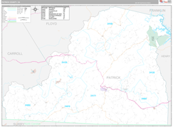 Patrick County, VA Digital Map Premium Style