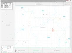 Pawnee County, NE Digital Map Premium Style