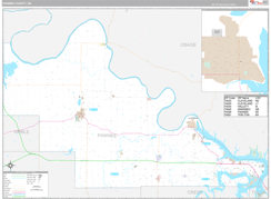 Pawnee County, OK Digital Map Premium Style