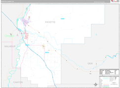 Payette County, ID Digital Map Premium Style