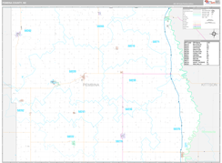 Pembina County, ND Digital Map Premium Style