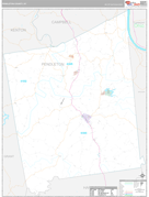 Pendleton County, KY Digital Map Premium Style