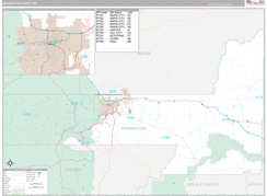 Pennington County, SD Digital Map Premium Style