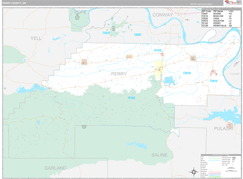 Perry County, AR Digital Map Premium Style