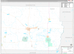 Perry County, IL Digital Map Premium Style