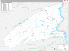 Perry County, PA Digital Map Premium Style