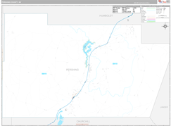 Pershing County, NV Digital Map Premium Style