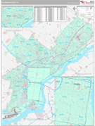 Philadelphia County, PA Digital Map Premium Style