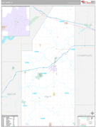 Piatt County, IL Digital Map Premium Style
