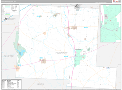 Pickaway County, OH Digital Map Premium Style