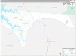 Pickett County, TN Digital Map Premium Style