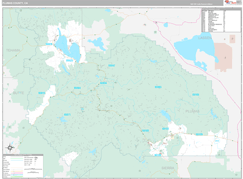 Plumas County, CA Digital Map Premium Style
