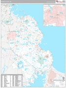Plymouth County, MA Digital Map Premium Style