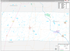 Poinsett County, AR Digital Map Premium Style