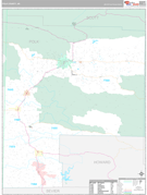 Polk County, AR Digital Map Premium Style