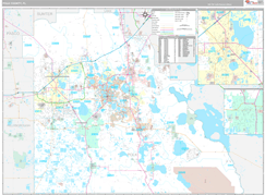 Polk County, FL Digital Map Premium Style