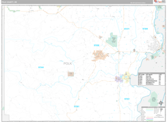 Polk County, OR Digital Map Premium Style