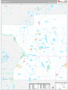 Polk County, WI Digital Map Premium Style