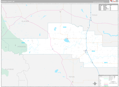 Pondera County, MT Digital Map Premium Style