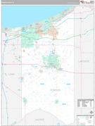 Porter County, IN Digital Map Premium Style