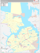Portsmouth County, VA Digital Map Premium Style