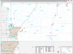 Pottawattamie County, IA Digital Map Premium Style