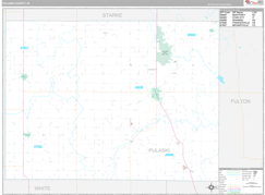 Pulaski County, IN Digital Map Premium Style