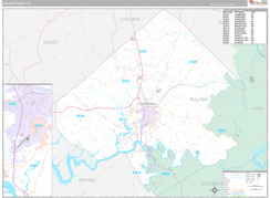 Pulaski County, KY Digital Map Premium Style