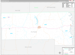 Putnam County, MO Digital Map Premium Style