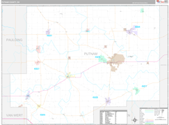 Putnam County, OH Digital Map Premium Style