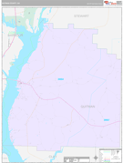 Quitman County, GA Digital Map Premium Style