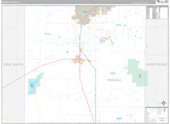 Randall County, TX Digital Map Premium Style