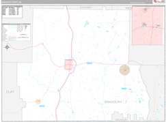 Randolph County, GA Digital Map Premium Style