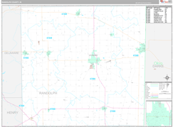 Randolph County, IN Digital Map Premium Style