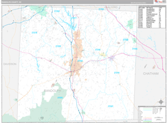 Randolph County, NC Digital Map Premium Style