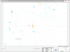 Ransom County, ND Digital Map Premium Style