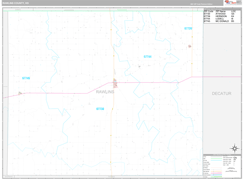Rawlins County, KS Digital Map Premium Style