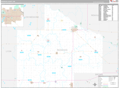 Redwood County, MN Digital Map Premium Style