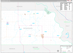 Richardson County, NE Digital Map Premium Style