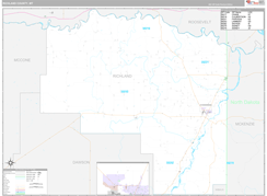 Richland County, MT Digital Map Premium Style