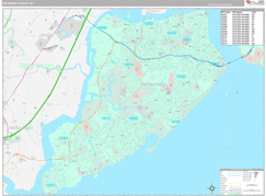 Richmond County, NY Digital Map Premium Style