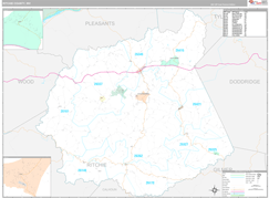 Ritchie County, WV Digital Map Premium Style