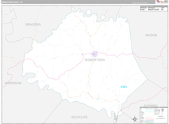 Robertson County, KY Digital Map Premium Style