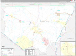 Robertson County, TN Digital Map Premium Style