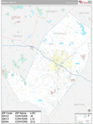 Rockdale County, GA Digital Map Premium Style