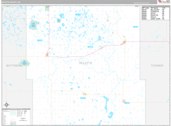 Rolette County, ND Digital Map Premium Style