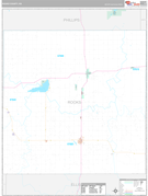 Rooks County, KS Digital Map Premium Style