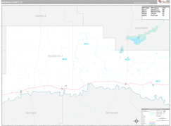Roosevelt County, MT Digital Map Premium Style